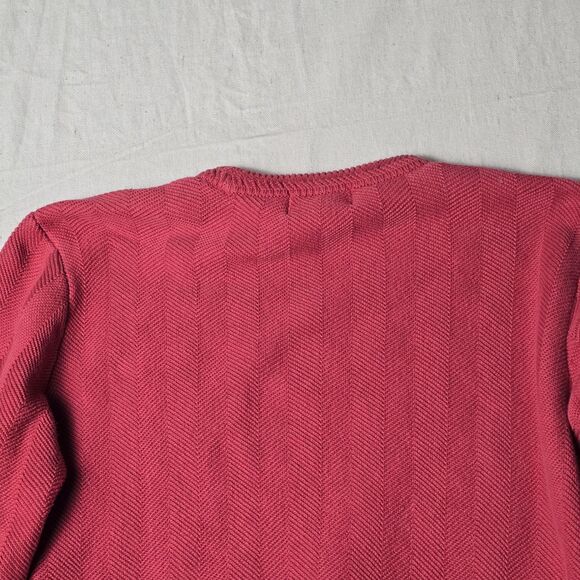 Vintage Polo Ralph Lauren Sweater Mens MediumRed Heavyweight Pullover Tight Knit - Picture 11 of 16